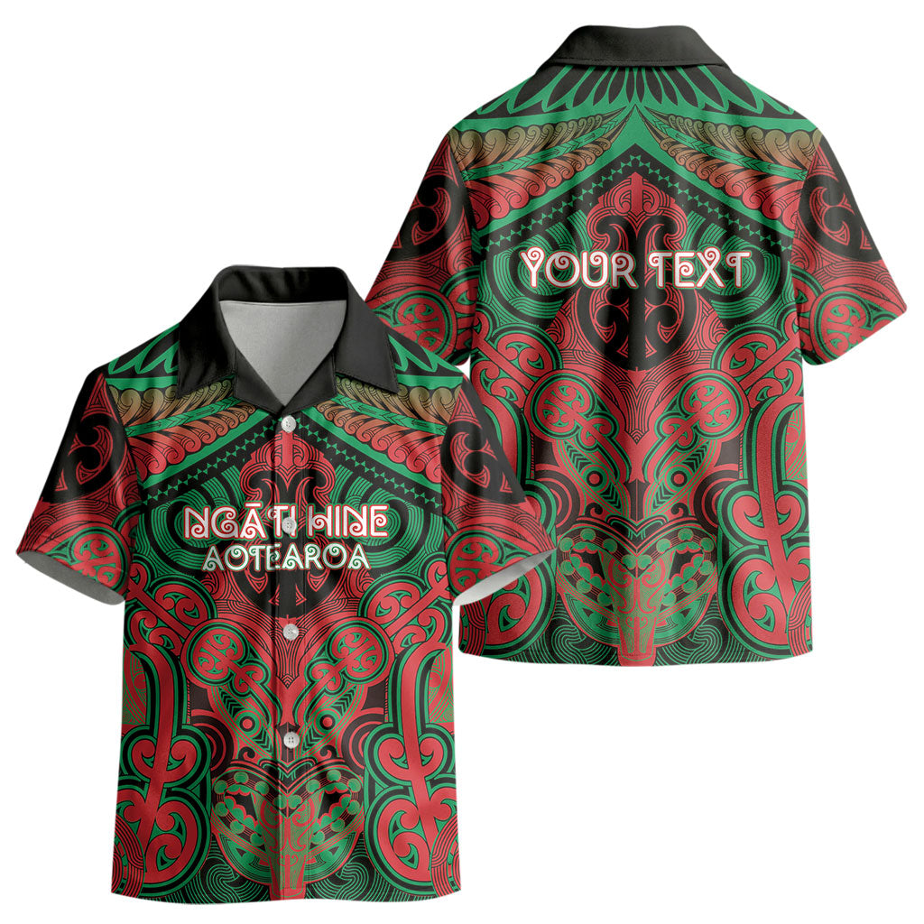 Aotearoa Iwi Ngati Hine Personalised Kid Hawaiian Shirt Maori Kowhaiwhai Pattern