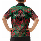 Aotearoa Iwi Ngati Hine Personalised Kid Hawaiian Shirt Maori Kowhaiwhai Pattern