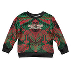Aotearoa Iwi Ngati Hine Personalised Kid Ugly Christmas Sweater Maori Kowhaiwhai Pattern