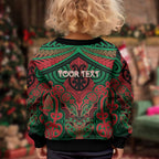 Aotearoa Iwi Ngati Hine Personalised Kid Ugly Christmas Sweater Maori Kowhaiwhai Pattern