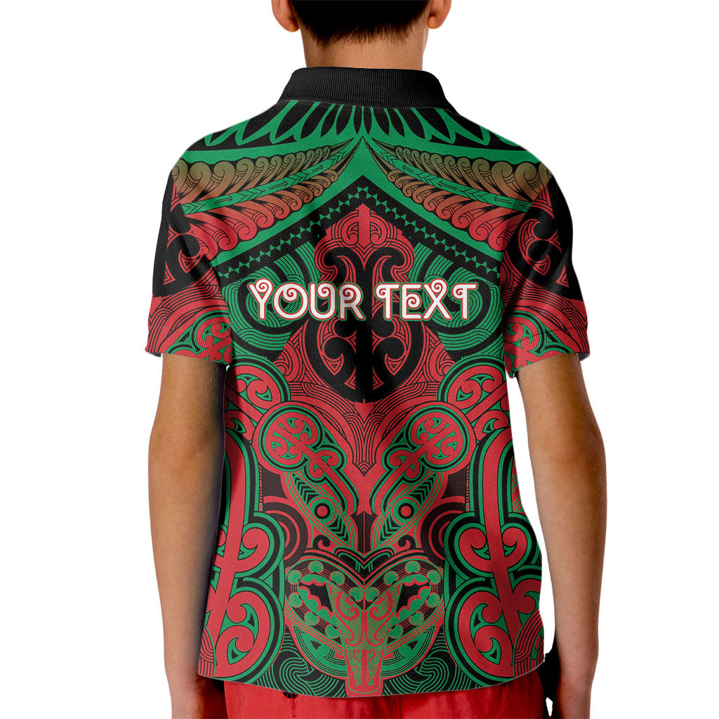 Aotearoa Iwi Ngati Hine Personalised Kid Polo Shirt Maori Kowhaiwhai Pattern