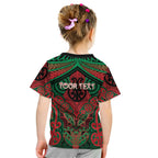 Aotearoa Iwi Ngati Hine Personalised Kid T Shirt Maori Kowhaiwhai Pattern