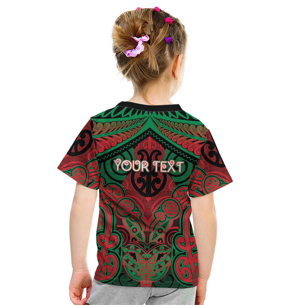 Aotearoa Iwi Ngati Hine Personalised Kid T Shirt Maori Kowhaiwhai Pattern