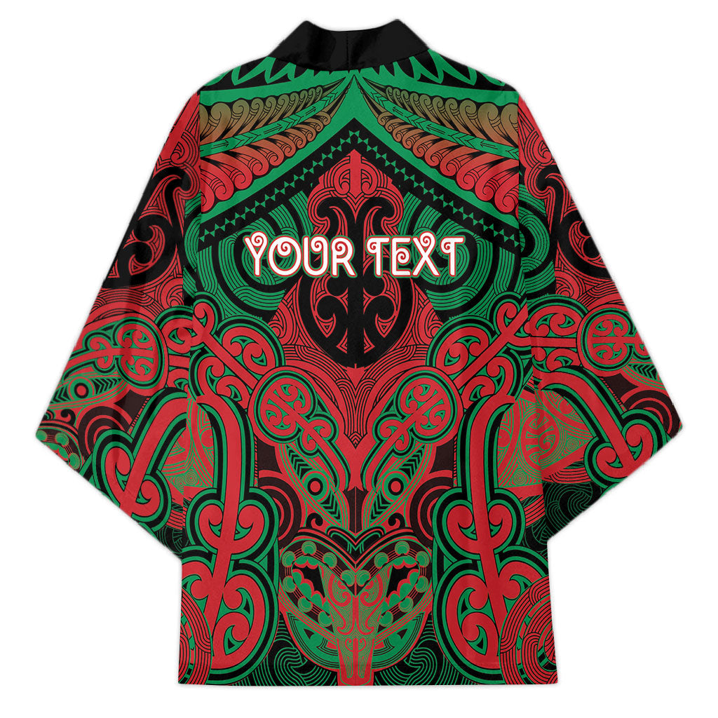 Aotearoa Iwi Ngati Hine Personalised Kimono Maori Kowhaiwhai Pattern