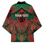 Aotearoa Iwi Ngati Hine Personalised Kimono Maori Kowhaiwhai Pattern