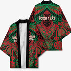 Aotearoa Iwi Ngati Hine Personalised Kimono Maori Kowhaiwhai Pattern