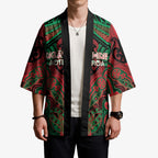 Aotearoa Iwi Ngati Hine Personalised Kimono Maori Kowhaiwhai Pattern