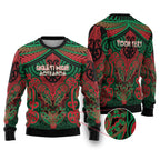 Aotearoa Iwi Ngati Hine Personalised Ugly Christmas Sweater Maori Kowhaiwhai Pattern