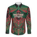 Aotearoa Iwi Ngati Hine Personalised Long Sleeve Button Shirt Maori Kowhaiwhai Pattern