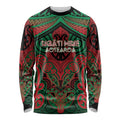 Aotearoa Iwi Ngati Hine Personalised Long Sleeve Shirt Maori Kowhaiwhai Pattern