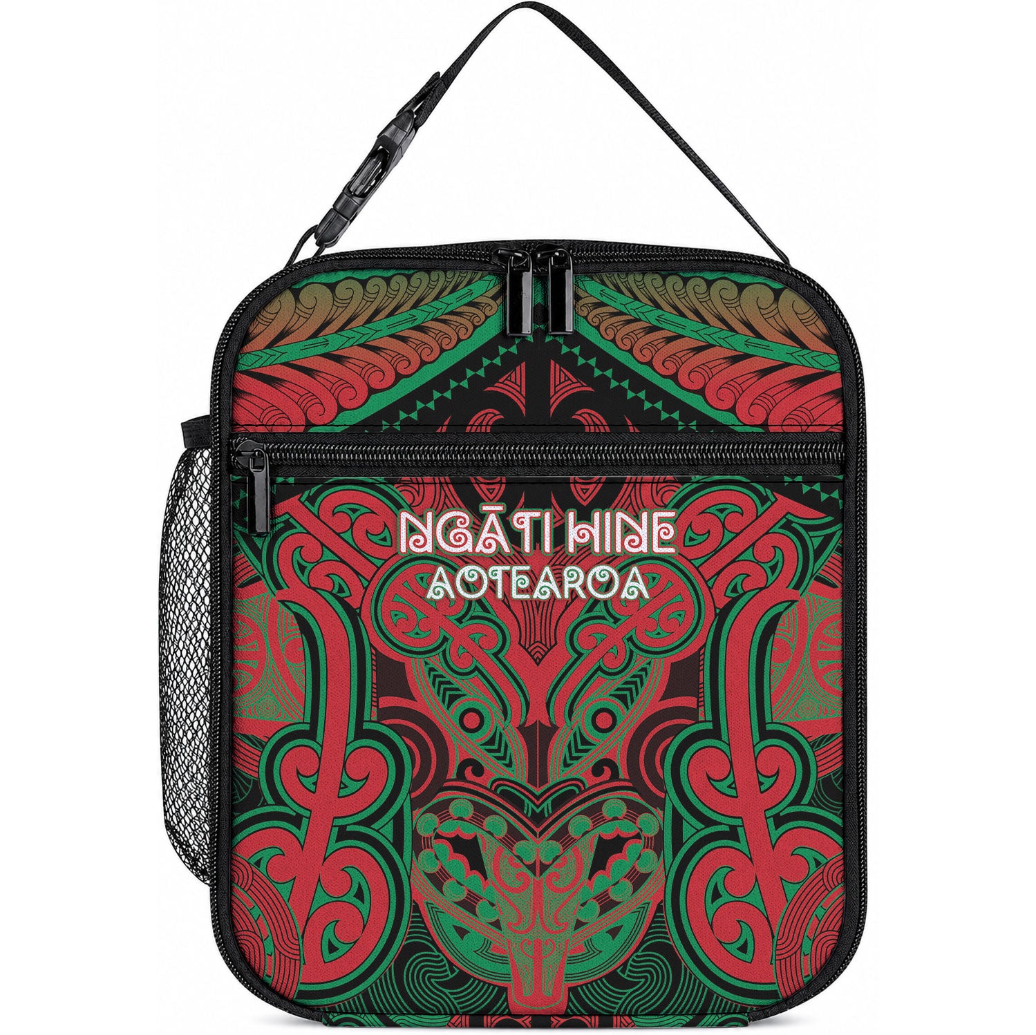 Aotearoa Iwi Ngati Hine Lunch Bag Maori Kowhaiwhai Pattern