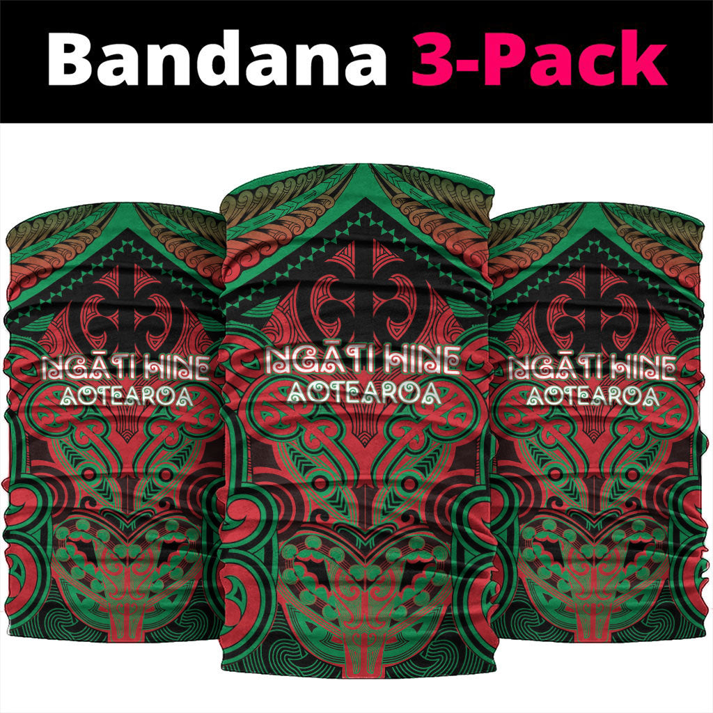 Aotearoa Iwi Ngati Hine Neck Gaiter Maori Kowhaiwhai Pattern