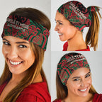 Aotearoa Iwi Ngati Hine Neck Gaiter Maori Kowhaiwhai Pattern