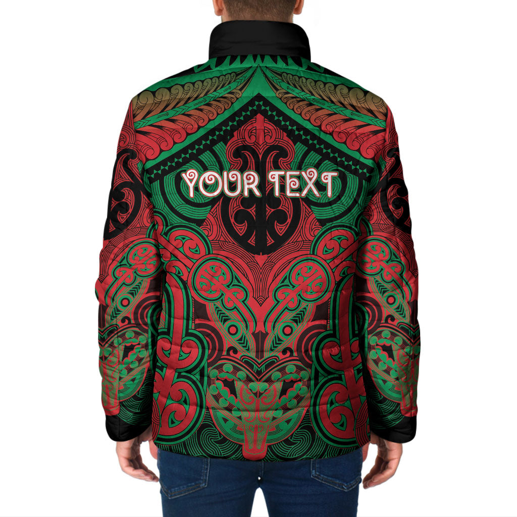Aotearoa Iwi Ngati Hine Personalised Padded Jacket Maori Kowhaiwhai Pattern