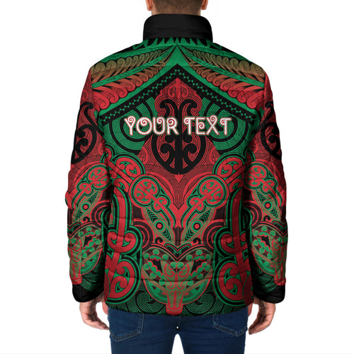 Aotearoa Iwi Ngati Hine Personalised Padded Jacket Maori Kowhaiwhai Pattern