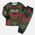 Aotearoa Iwi Ngati Hine Personalised Christmas Pajama Set Maori Kowhaiwhai Pattern
