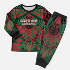 Aotearoa Iwi Ngati Hine Personalised Christmas Pajama Set Maori Kowhaiwhai Pattern