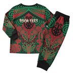Aotearoa Iwi Ngati Hine Personalised Christmas Pajama Set Maori Kowhaiwhai Pattern