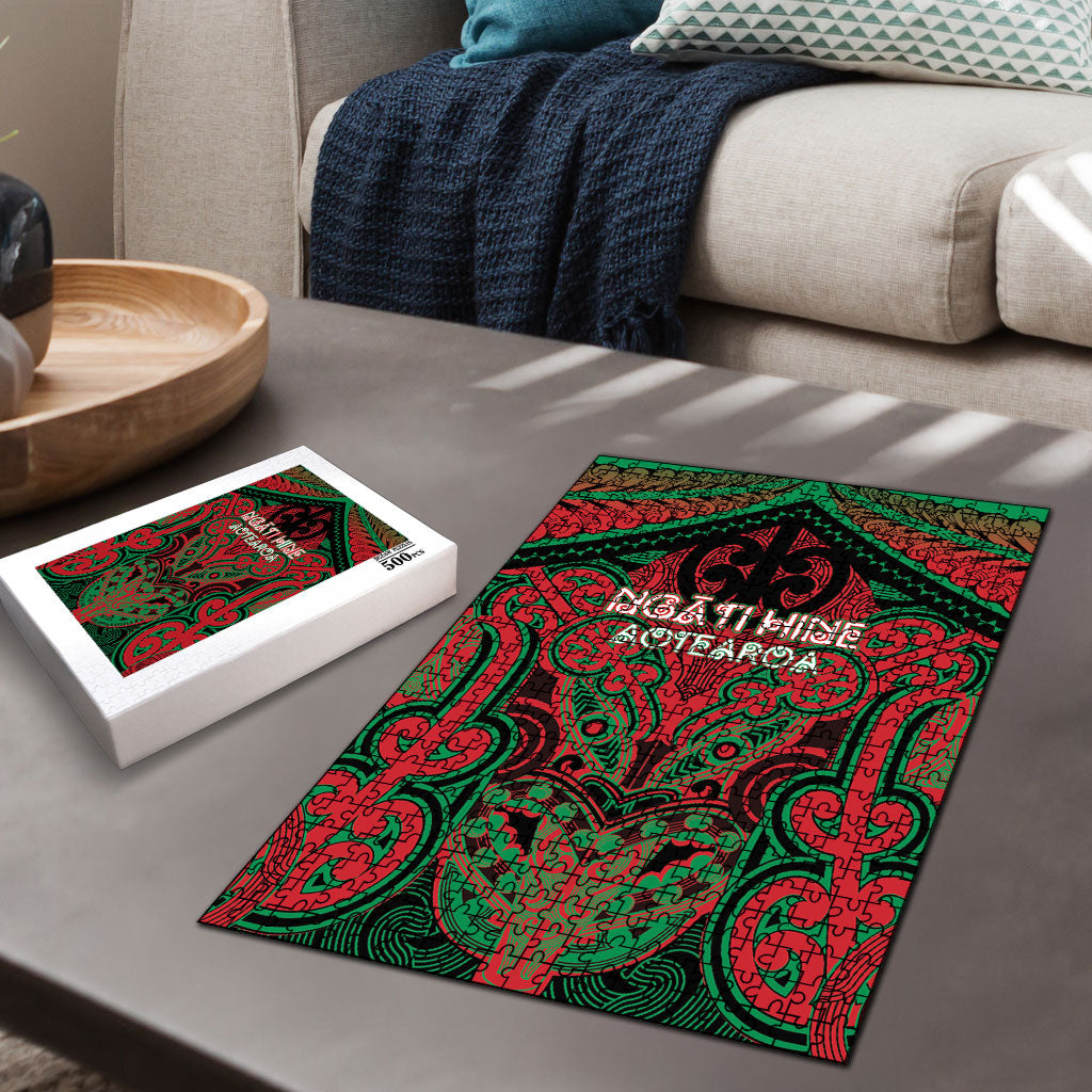 Aotearoa Iwi Ngati Hine Puzzle Maori Kowhaiwhai Pattern
