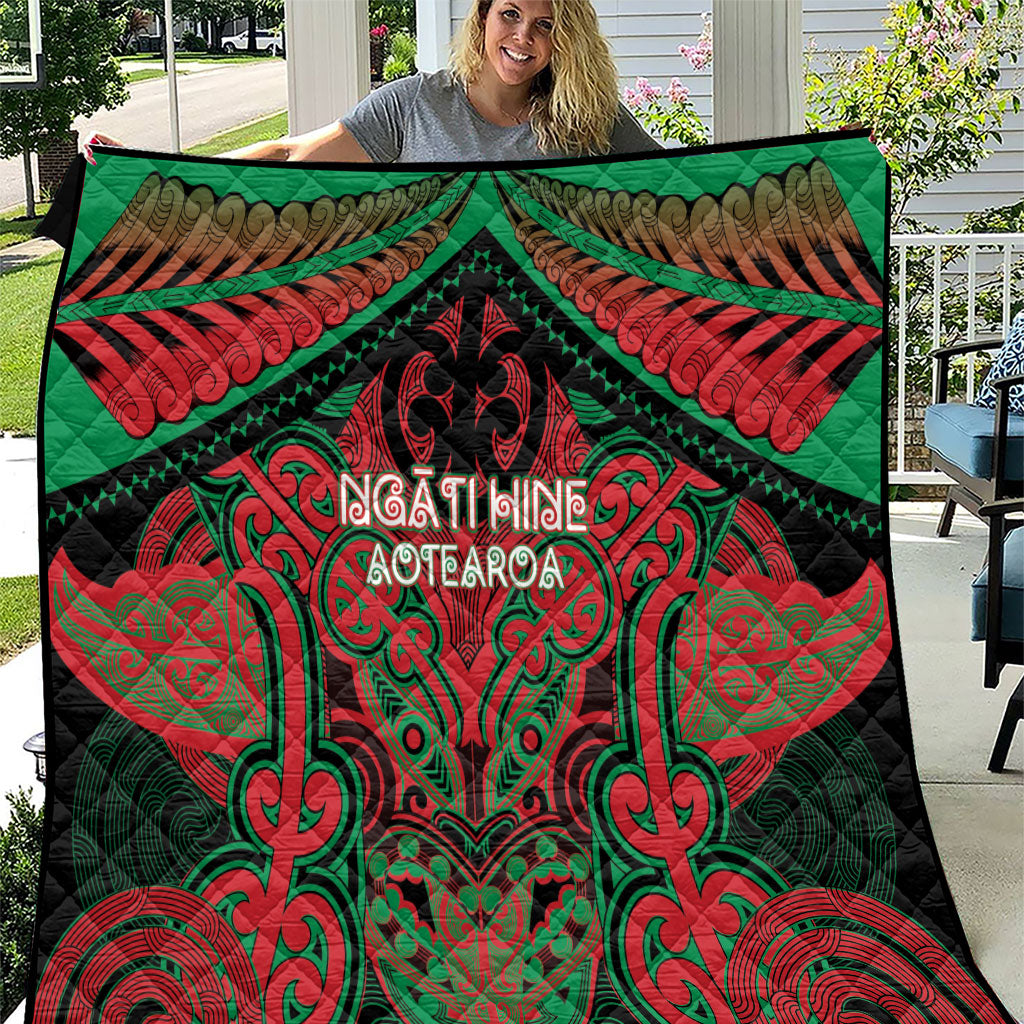 Aotearoa Iwi Ngati Hine Quilt Maori Kowhaiwhai Pattern