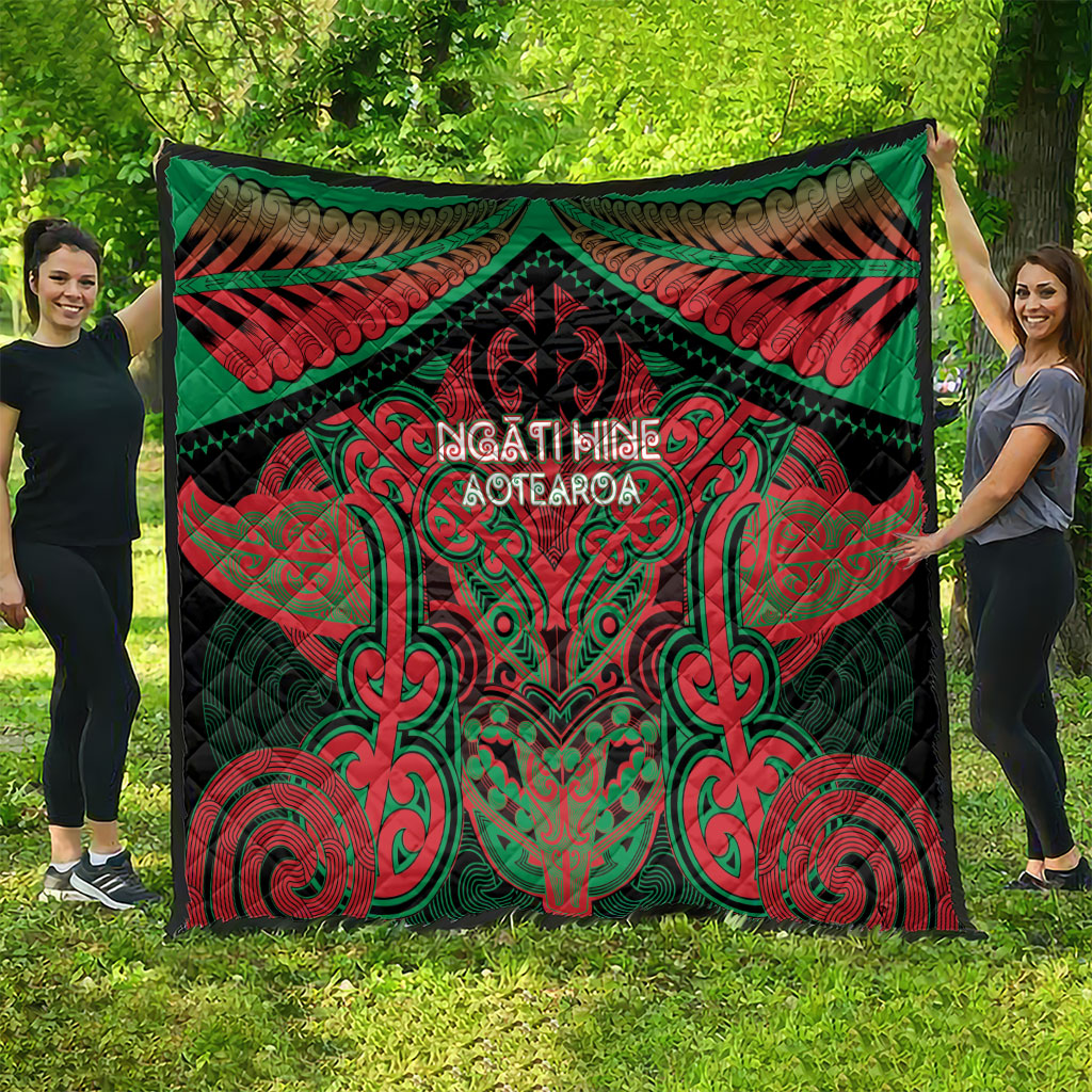 Aotearoa Iwi Ngati Hine Quilt Maori Kowhaiwhai Pattern