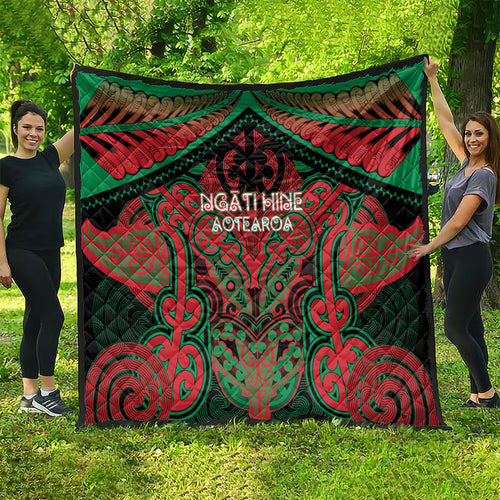 Aotearoa Iwi Ngati Hine Quilt Maori Kowhaiwhai Pattern