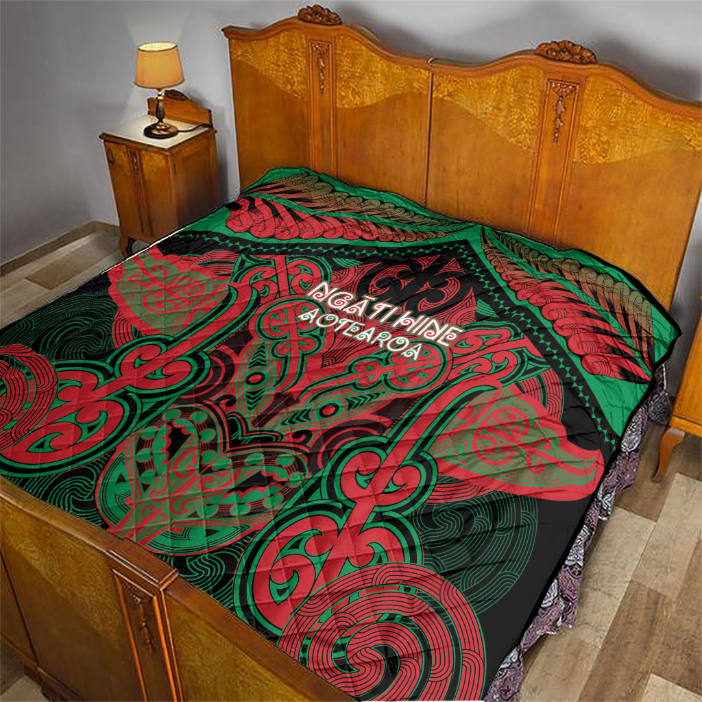 Aotearoa Iwi Ngati Hine Quilt Maori Kowhaiwhai Pattern