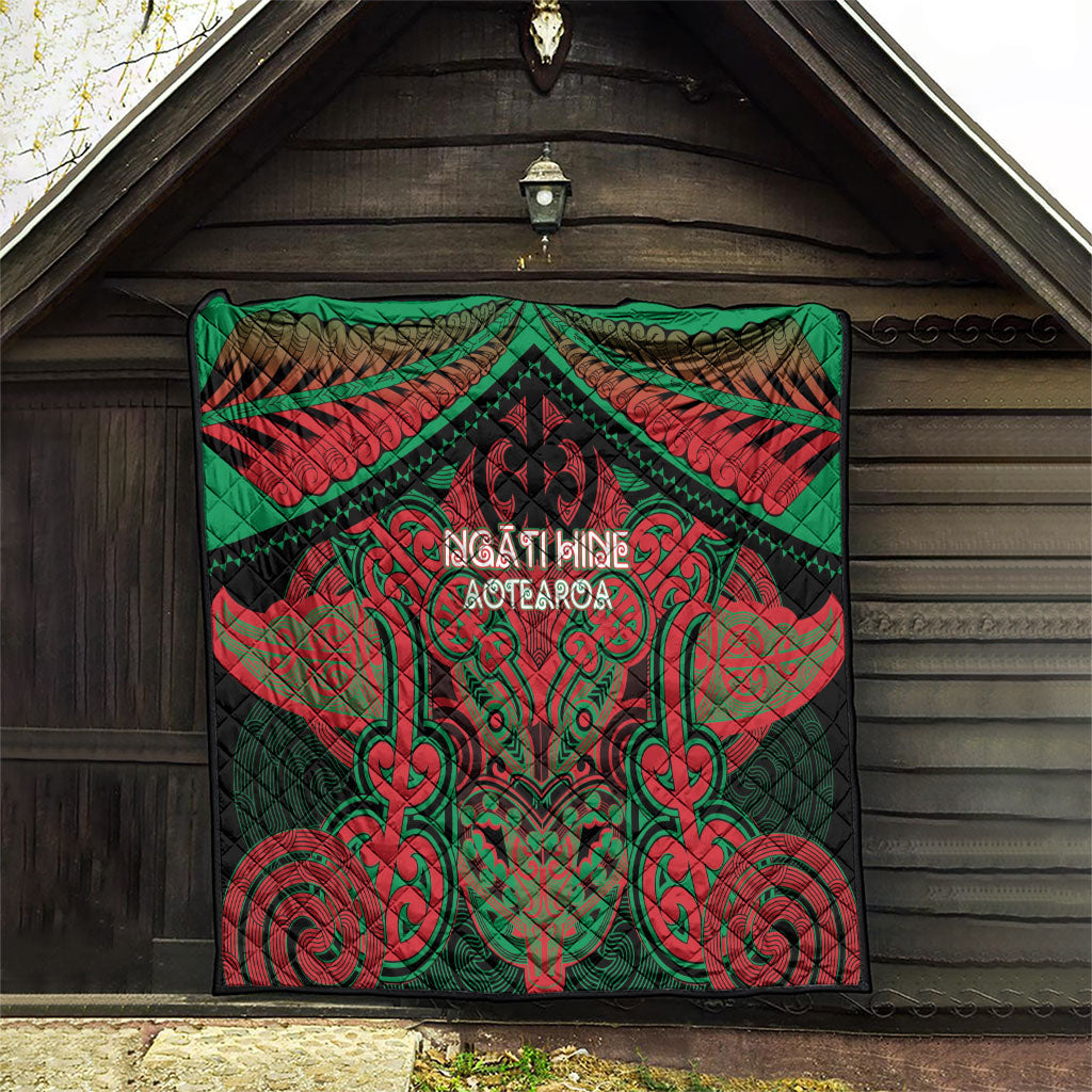 Aotearoa Iwi Ngati Hine Quilt Maori Kowhaiwhai Pattern