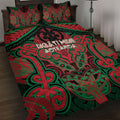 Aotearoa Iwi Ngati Hine Quilt Bed Set Maori Kowhaiwhai Pattern