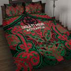 Aotearoa Iwi Ngati Hine Quilt Bed Set Maori Kowhaiwhai Pattern