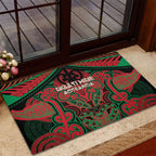 Aotearoa Iwi Ngati Hine Rubber Doormat Maori Kowhaiwhai Pattern