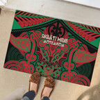 Aotearoa Iwi Ngati Hine Rubber Doormat Maori Kowhaiwhai Pattern