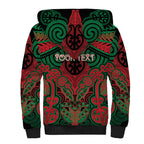 Aotearoa Iwi Ngati Hine Personalised Sherpa Hoodie Maori Kowhaiwhai Pattern