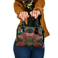 Aotearoa Iwi Ngati Hine Shoulder Handbag Maori Kowhaiwhai Pattern