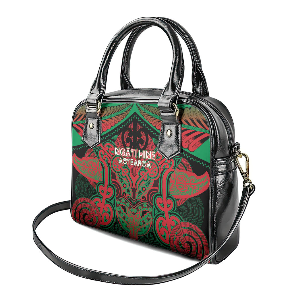 Aotearoa Iwi Ngati Hine Shoulder Handbag Maori Kowhaiwhai Pattern
