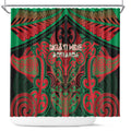 Aotearoa Iwi Ngati Hine Shower Curtain Maori Kowhaiwhai Pattern