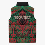 Aotearoa Iwi Ngati Hine Personalised Sleeveless Puffer Jacket Maori Kowhaiwhai Pattern