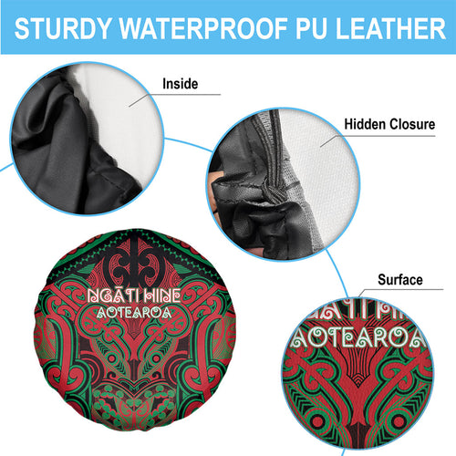 Aotearoa Iwi Ngati Hine Spare Tire Cover Maori Kowhaiwhai Pattern