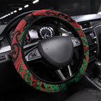 Aotearoa Iwi Ngati Hine Steering Wheel Cover Maori Kowhaiwhai Pattern