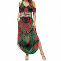 Aotearoa Iwi Ngati Hine Personalised Summer Maxi Dress Maori Kowhaiwhai Pattern