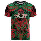 Aotearoa Iwi Ngati Hine Personalised T Shirt Maori Kowhaiwhai Pattern