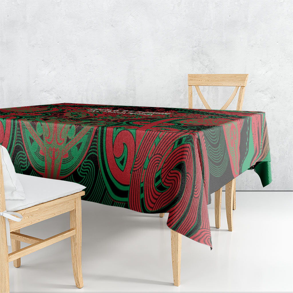 Aotearoa Iwi Ngati Hine Tablecloth Maori Kowhaiwhai Pattern
