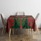 Aotearoa Iwi Ngati Hine Tablecloth Maori Kowhaiwhai Pattern