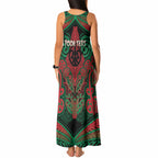 Aotearoa Iwi Ngati Hine Personalised Tank Maxi Dress Maori Kowhaiwhai Pattern