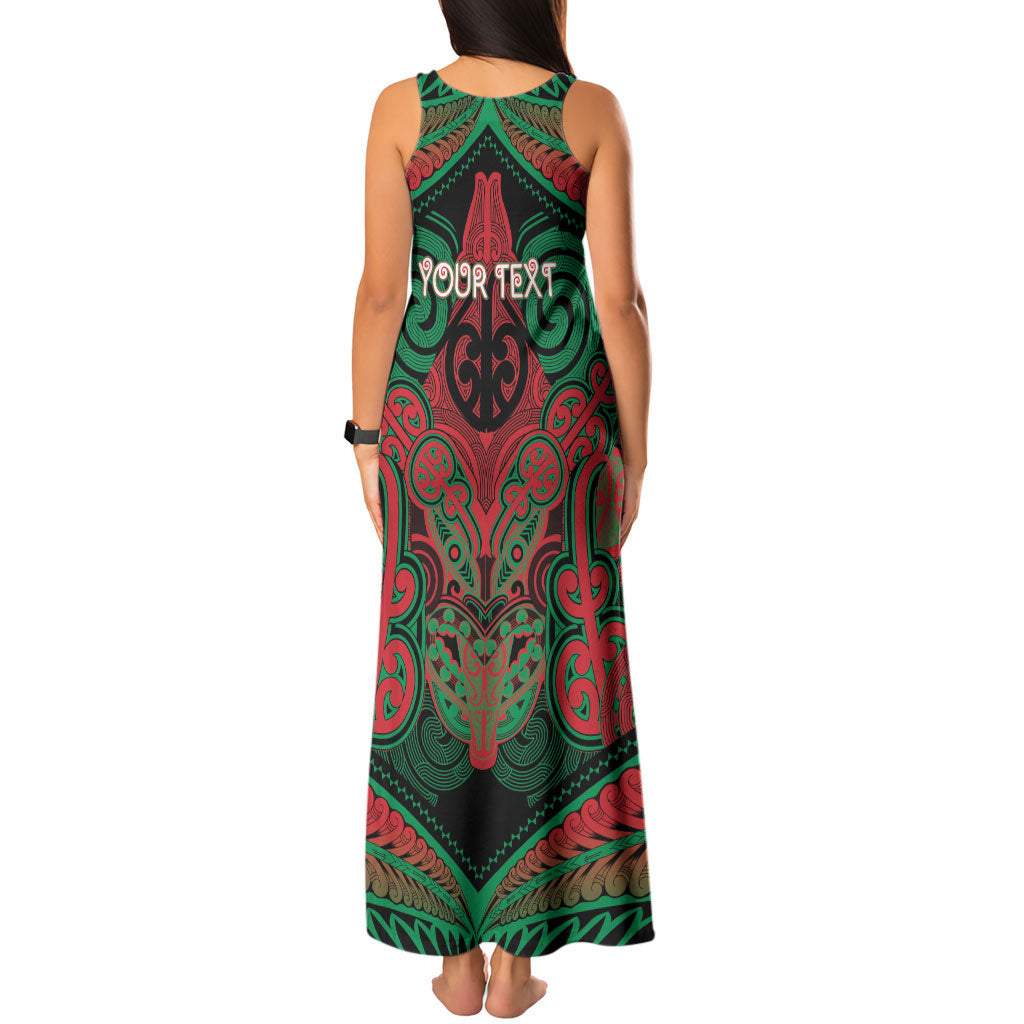 Aotearoa Iwi Ngati Hine Personalised Tank Maxi Dress Maori Kowhaiwhai Pattern