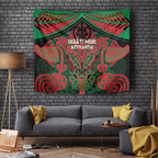 Aotearoa Iwi Ngati Hine Tapestry Maori Kowhaiwhai Pattern