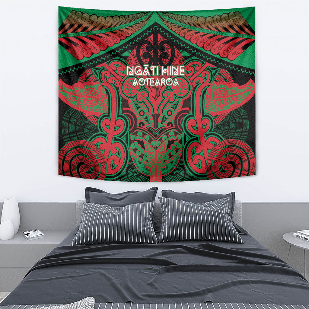 Aotearoa Iwi Ngati Hine Tapestry Maori Kowhaiwhai Pattern