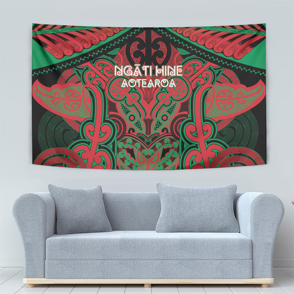 Aotearoa Iwi Ngati Hine Tapestry Maori Kowhaiwhai Pattern