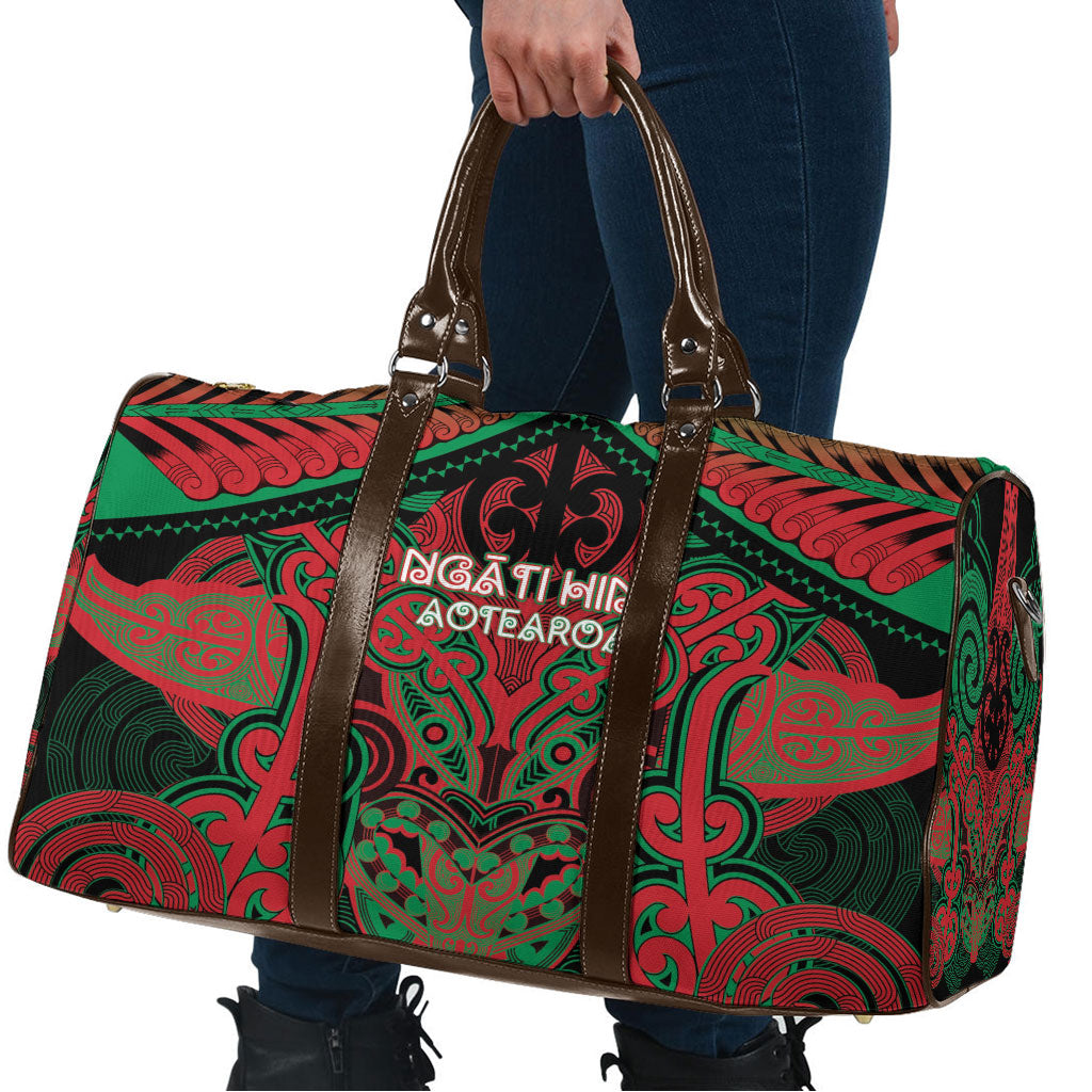 Aotearoa Iwi Ngati Hine Travel Bag Maori Kowhaiwhai Pattern