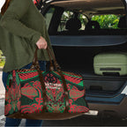 Aotearoa Iwi Ngati Hine Travel Bag Maori Kowhaiwhai Pattern